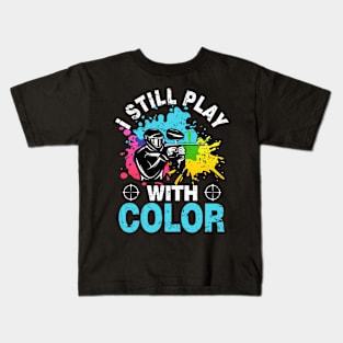 Paintball Paintball Player Gift Kids T-Shirt